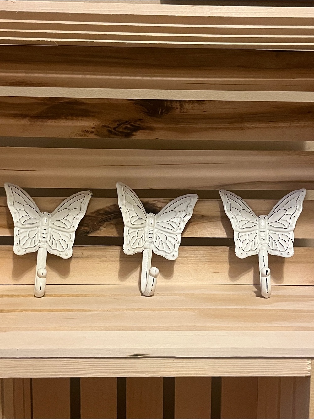 Target White Butterfly Wall Hooks - Set of 3